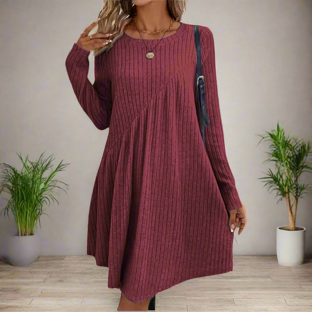 Elegant Kvinders Sommerkjole I Let Stof Til Hverdag Og Afslappede Lejligheder-4