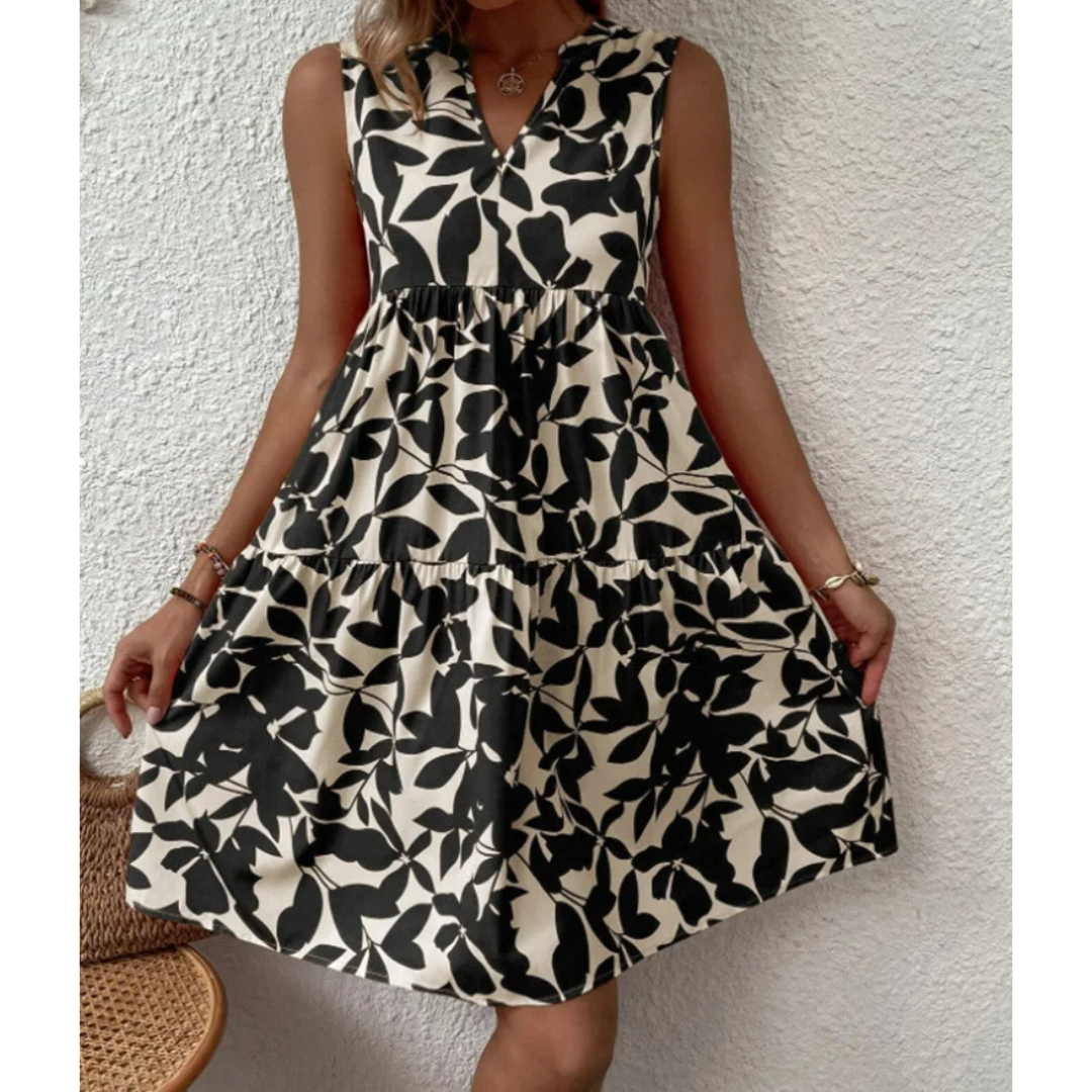 Variant image for Elegant Midi Kjole Til Kvinder Med Lange Ærmer I Premium Polyester-9