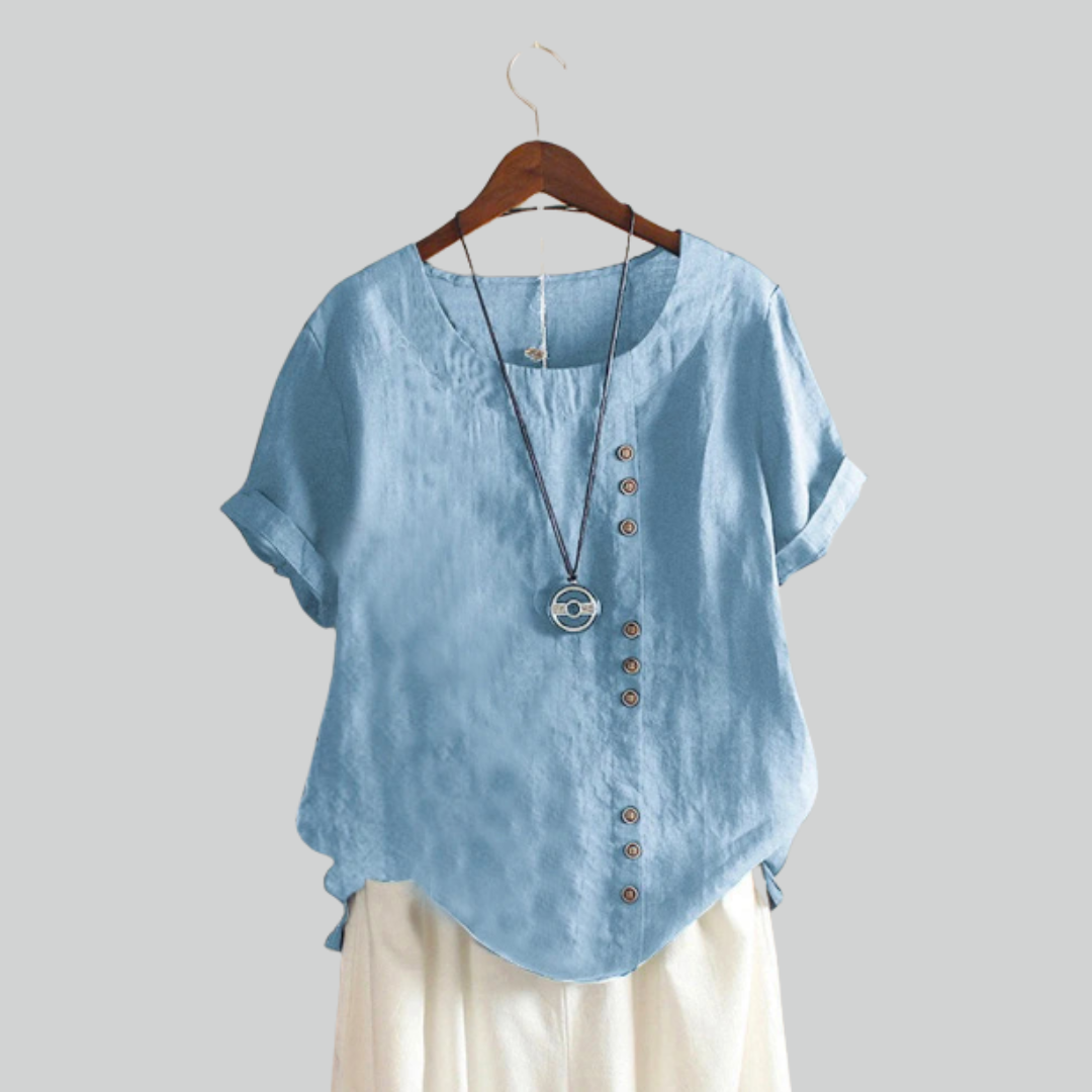 Letthængende kvinders vintage t-shirt – overdimensioneret, åndbart materiale, til sommerbrug 2