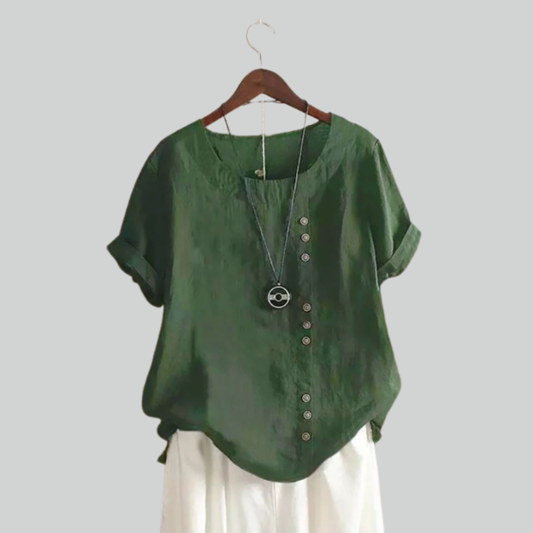 Letthængende kvinders vintage t-shirt – overdimensioneret, åndbart materiale, til sommerbrug 3