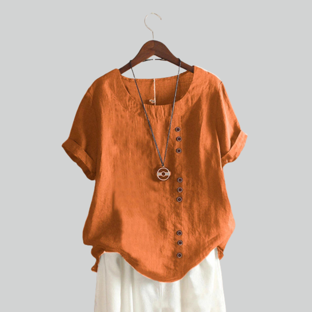 Letthængende kvinders vintage t-shirt – overdimensioneret, åndbart materiale, til sommerbrug 4