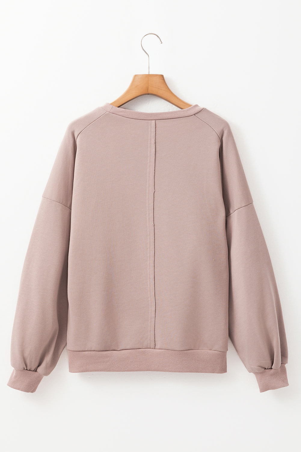 Breathable women’s sweatshirt – relaxed fit, floral peace symbol design, for everyday wear 2