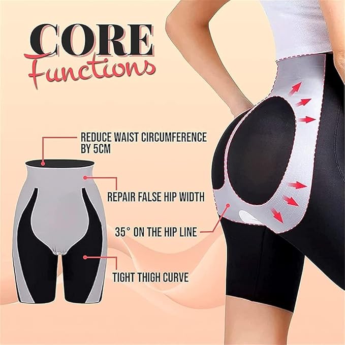 Åndbar og komprimerende kvinder shapewear shorts – høj talje, fleksibel polyester, til daglig brug 5