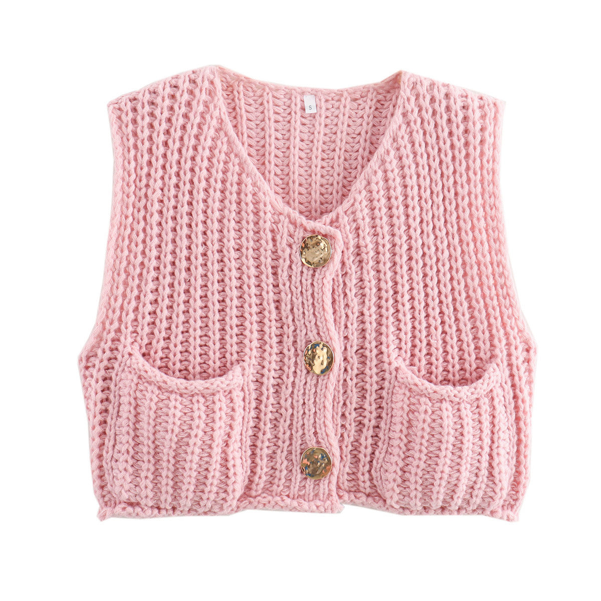 Variant image for Fitted women’s knitted vest – sleeveless, high-quality material, for everyday use-19