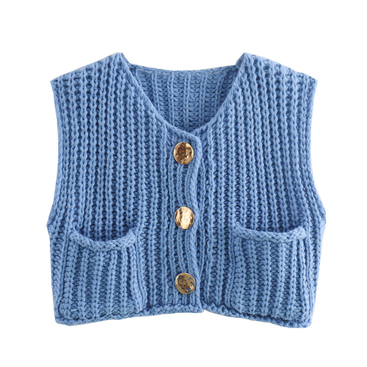 Variant image for Fitted women’s knitted vest – sleeveless, high-quality material, for everyday use-28