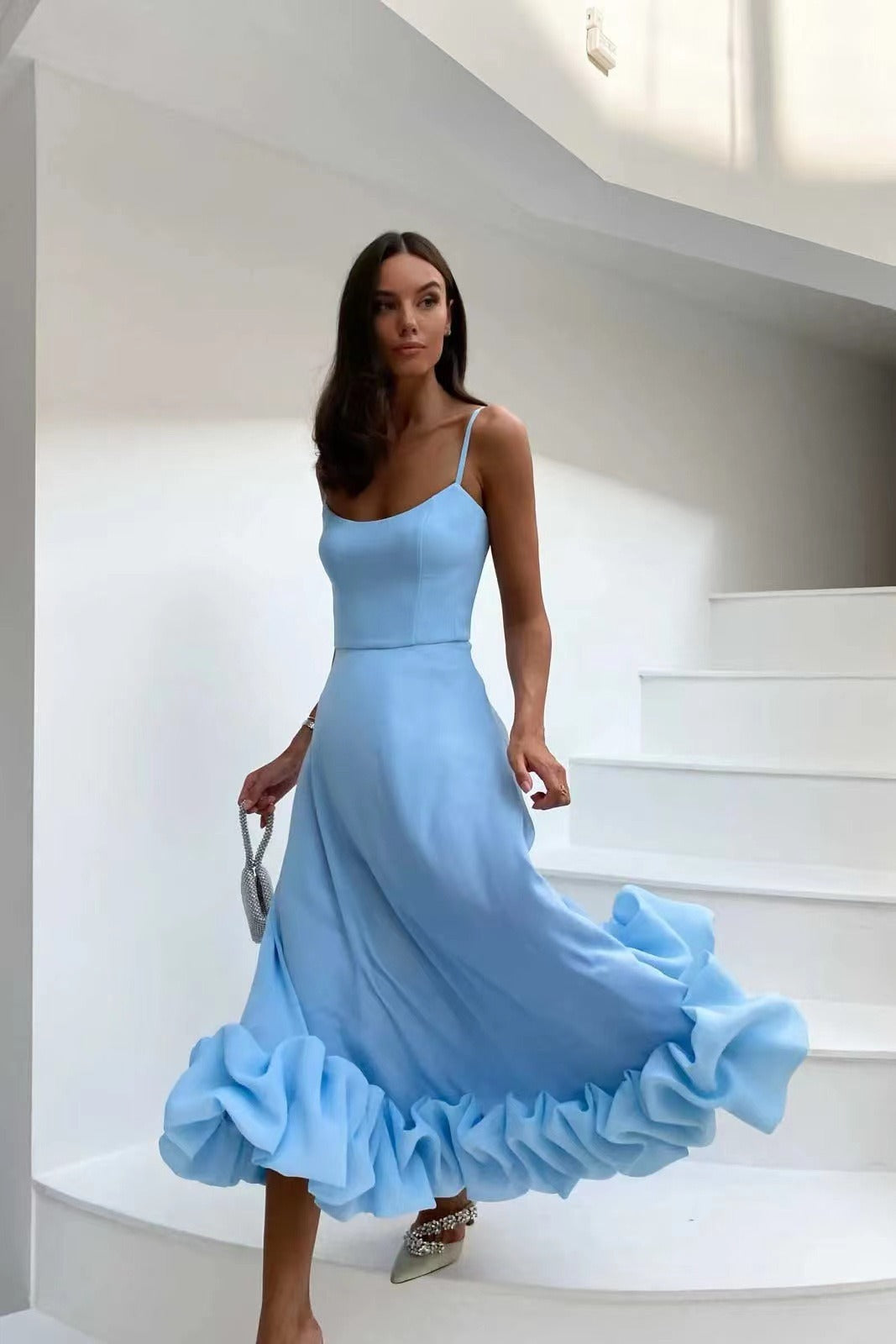 Elegant Sommerkjole Til Kvinder Med Smigrende Pasform Og Åndbart Stof-6