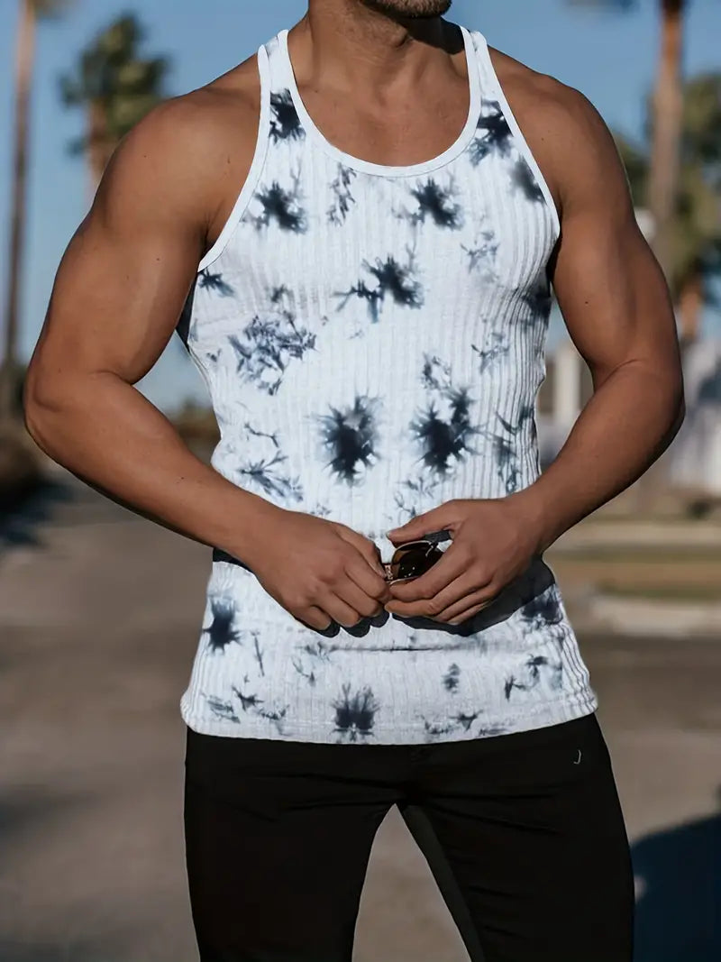 Åndbar Herre Gym Shirt, Ærmeløs Body Fit Workout T-Shirt til Intensiv Træning 8