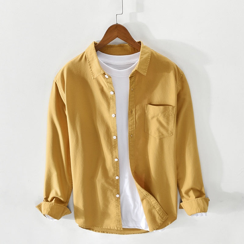 Åndbar Herre Oxford Skjorte i 100% Bomuld med Klassisk Design til Mænd 3
