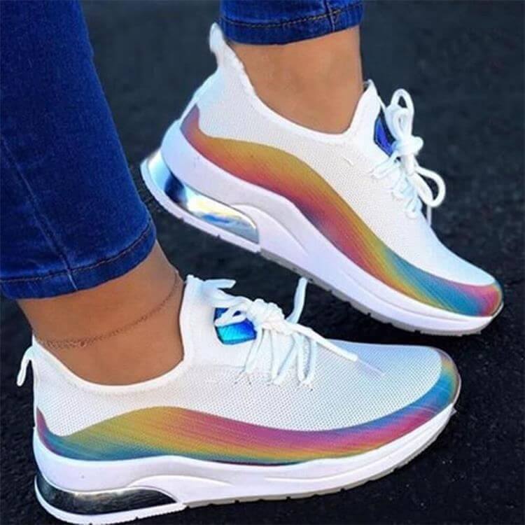 Åndbare Damensneakers med Støttende Indersål og Skridsikker Ydersål til Komfortabel Gåtur 5