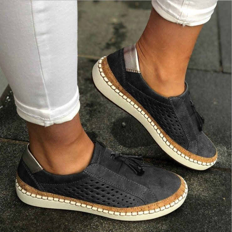 Åndbare Slip-On Sko til Damer med Orthopædisk Støtte og Komfort 1