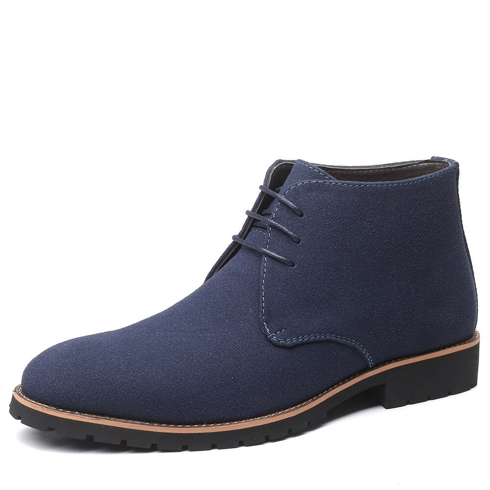 Ankelstøvler i Ruskind til Mænd med Komfortabel Slip-on Design og Holdbar Kvalitet 5