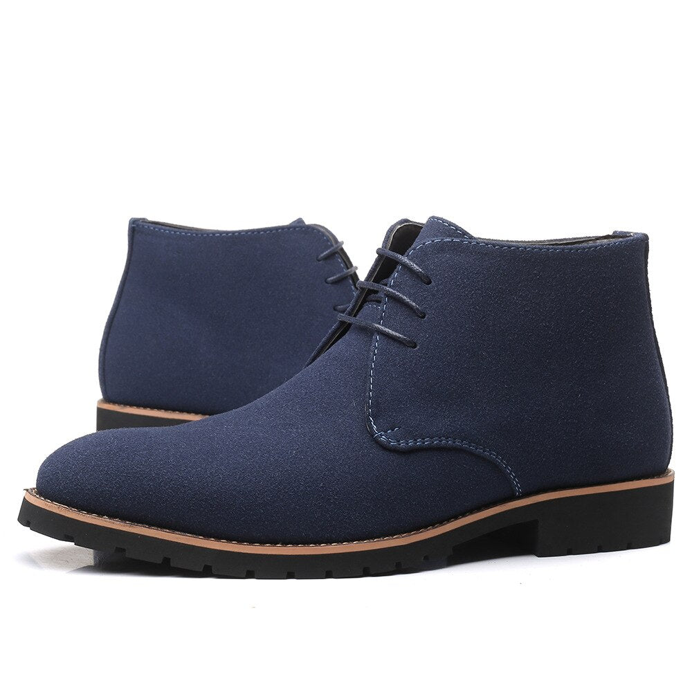 Ankelstøvler i Ruskind til Mænd med Komfortabel Slip-on Design og Holdbar Kvalitet 6