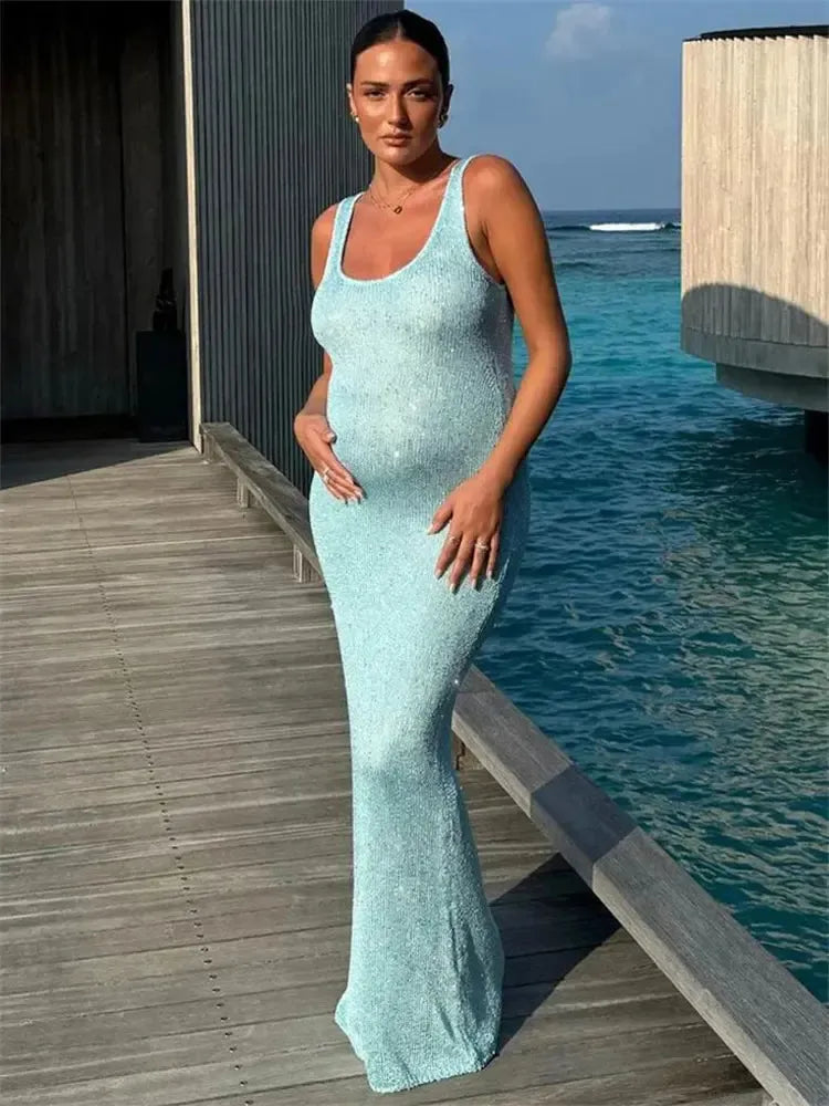 Elegant Maxi Kjole Til Kvinder Med Smigrende Pasform Til Specielle Lejligheder-4