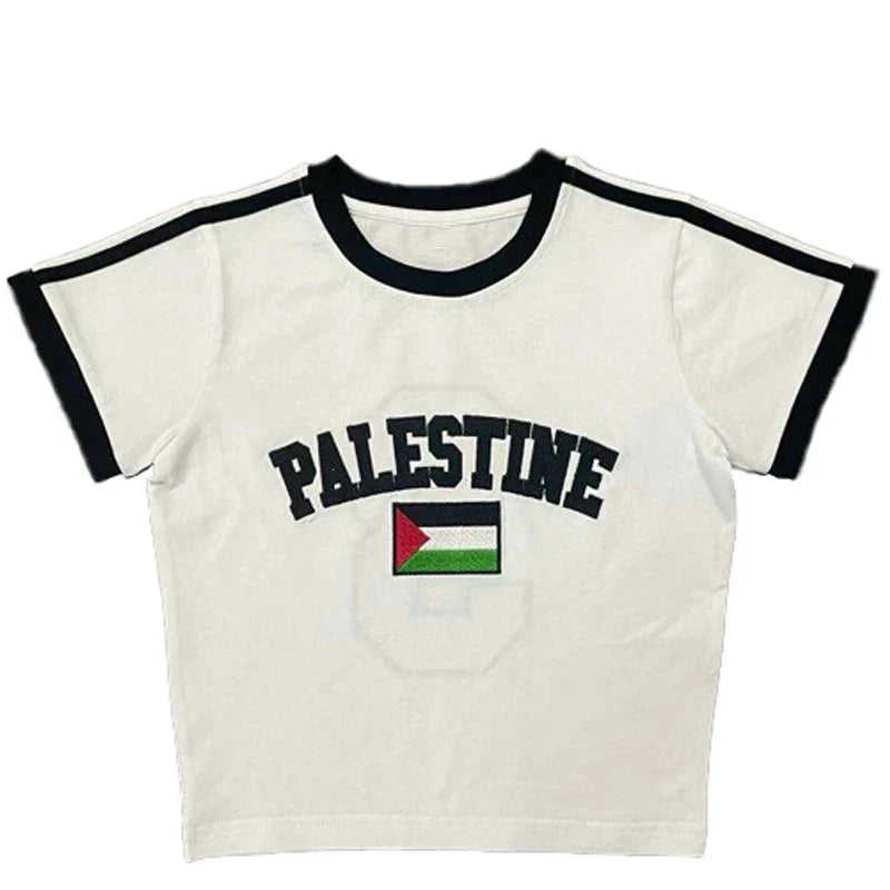 Variant image for Breatheable women's crop top – retro design, soft cotton, for summer outings-10