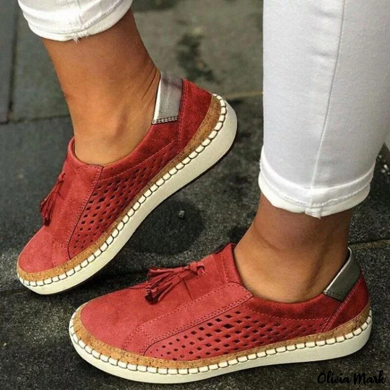 Elegante Mokassins til Damer med Lav Hæl og Slip-On Design 2