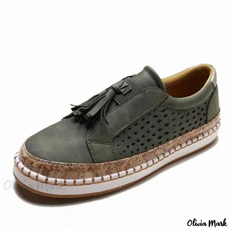 Elegante Mokassins til Damer med Lav Hæl og Slip-On Design 3
