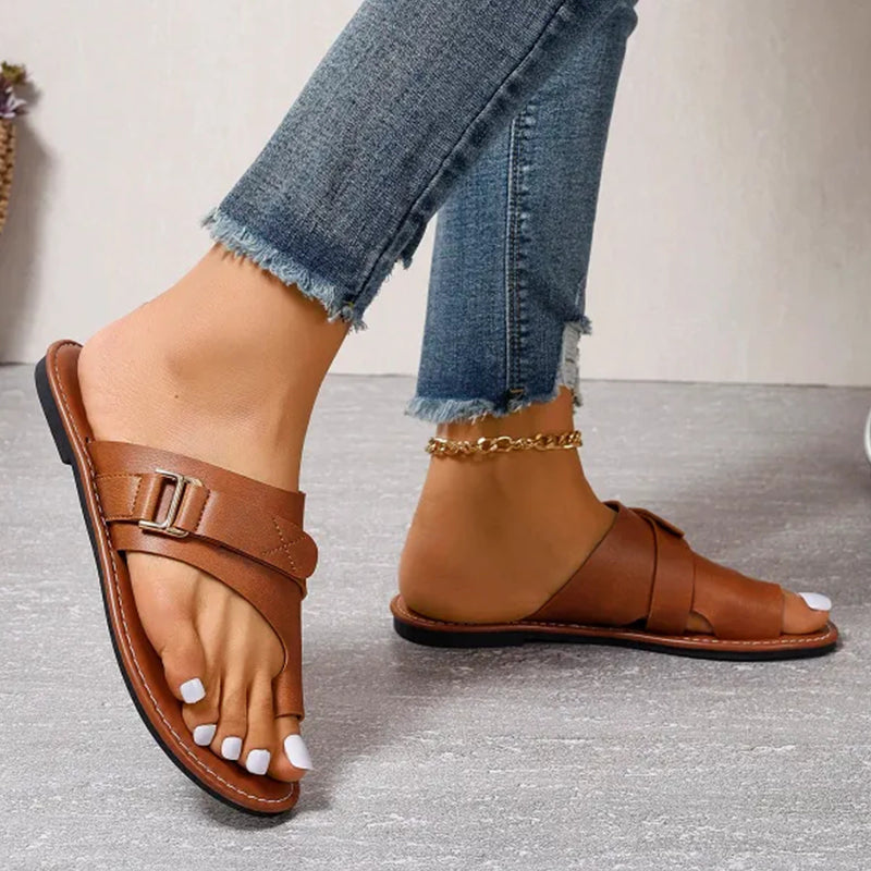 Ergonomiske Sandaler til Damer med Justerbare Remme og Anti-Hallux-Valgus Støtte 5