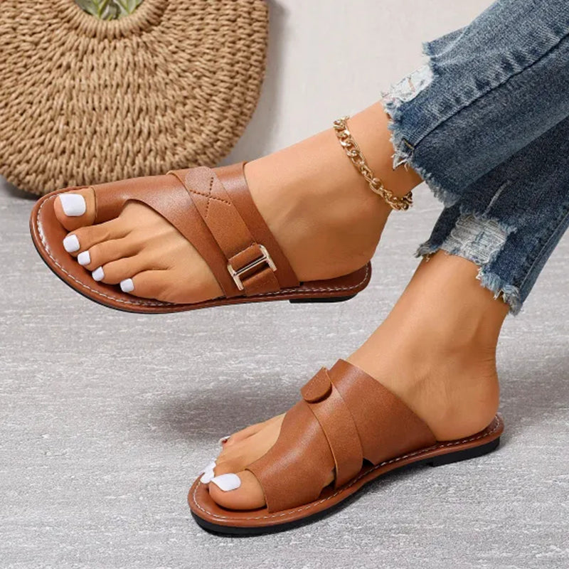 Ergonomiske Sandaler til Damer med Justerbare Remme og Anti-Hallux-Valgus Støtte 6