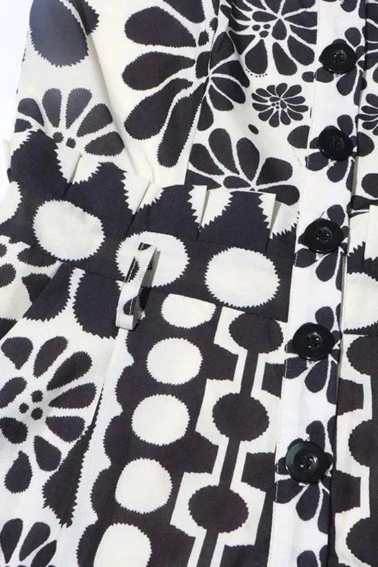 Letto & flattering kvinders vintage blomsterkjole – ærmeløs polka dot, bomuldsblanding, til afslappede udflugter 6