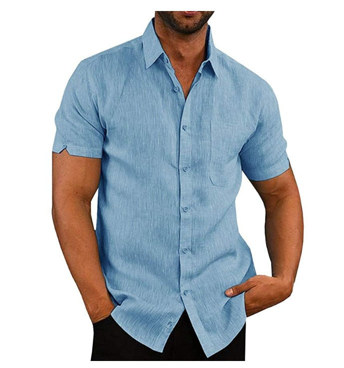 Herre Polo T-Shirt i Blødt Polyester med Knaplukning og Korte Ærmer til Sommerbrug 2