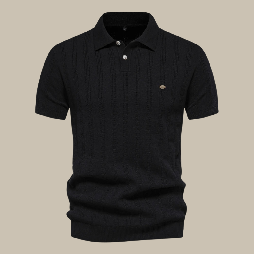 Herre Polo T-Shirt i Merino Uld med Kort Ærme – Stilfuld og Åndbar Design 7