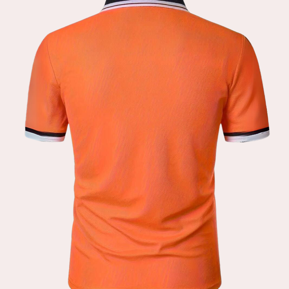 Herre Poloshirt i Åndbart Material med Komfortabel Pasform til Sport og Fritid 3