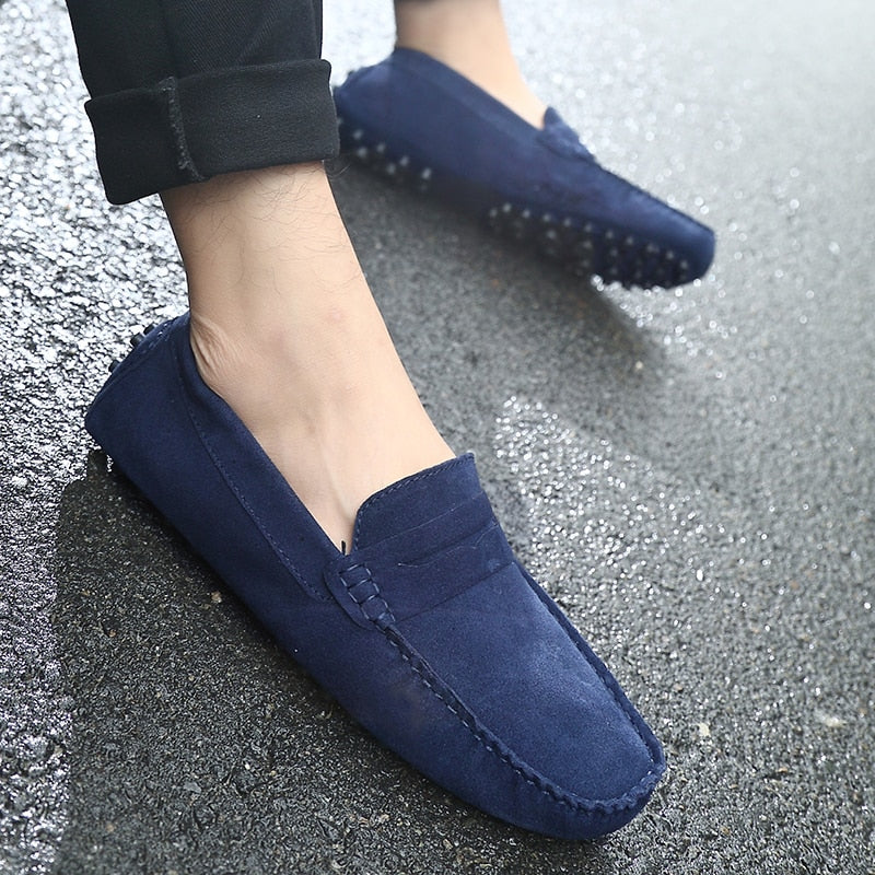 Herreslipper i Wildleder med Komfortabelt Design til Daglig Brug og Stilfuld Pasform 4