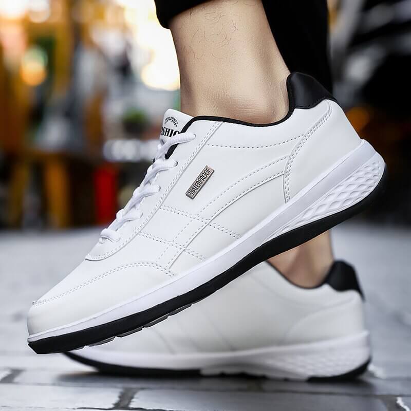 Herresneakers med Anti-Skrid Ydersål og Åndbar Indersål til Aktiv Livsstil - Komfortable Sorte Herre Sneakers 7