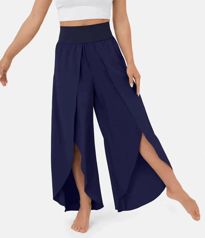 Høj Talje Palazzo Bukser til Damer - Komfortable Vidde Bukser til Elegante Sommerlooks 11
