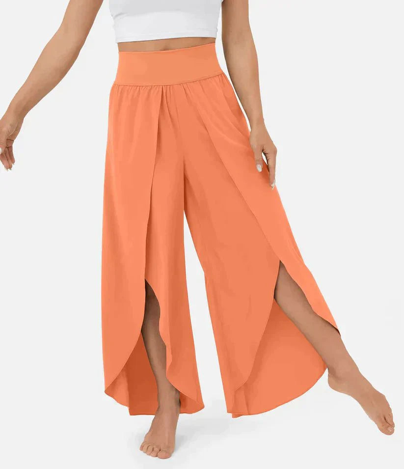 Høj Talje Palazzo Bukser til Damer - Komfortable Vidde Bukser til Elegante Sommerlooks 12
