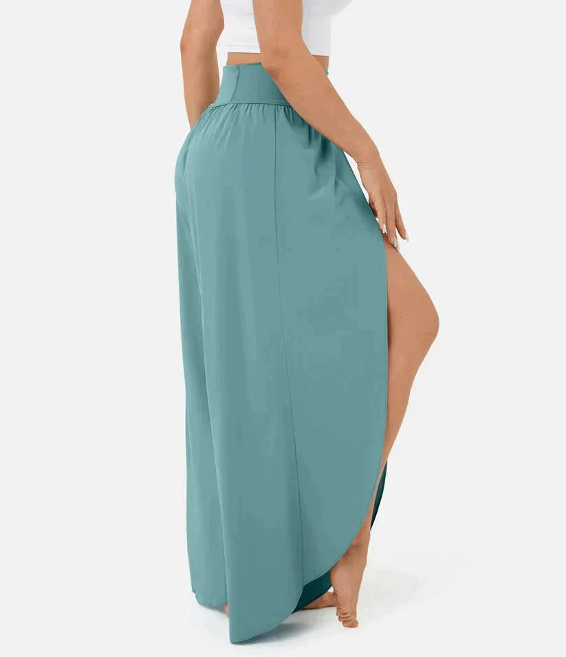Høj Talje Palazzo Bukser til Damer - Komfortable Vidde Bukser til Elegante Sommerlooks 3