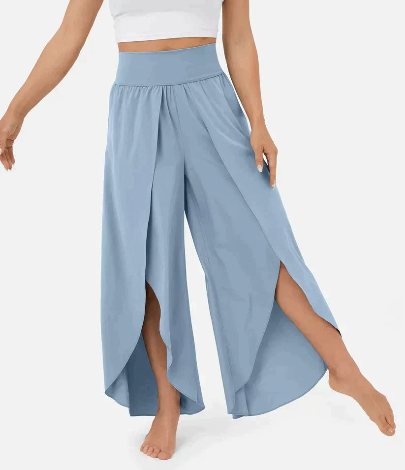Høj Talje Palazzo Bukser til Damer - Komfortable Vidde Bukser til Elegante Sommerlooks 6