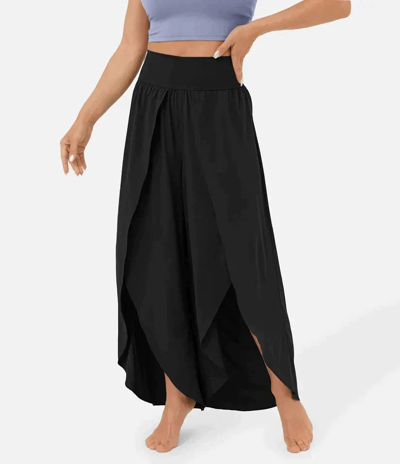 Høj Talje Palazzo Bukser til Damer - Komfortable Vidde Bukser til Elegante Sommerlooks 9