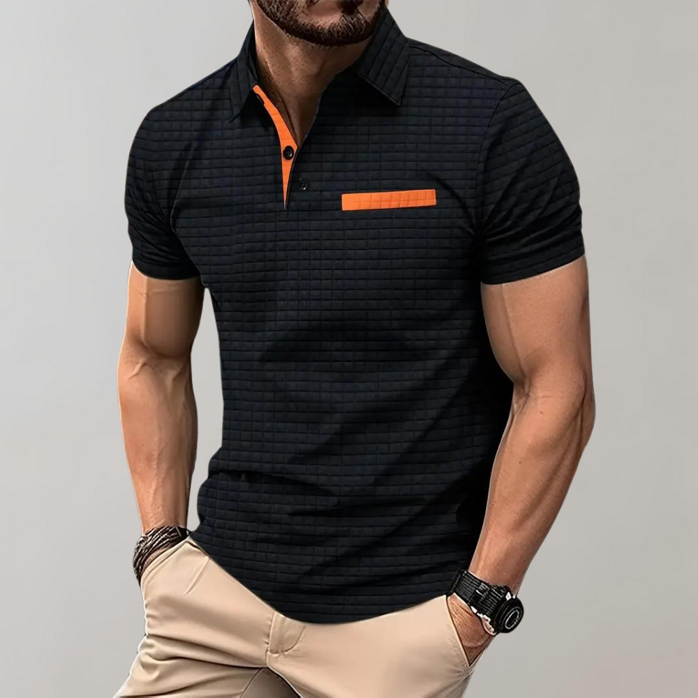Klassisk Poloshirt til Mænd i Højkvalitets Bomuldsblanding med Komfortabel Pasform og Elegant Krave 1