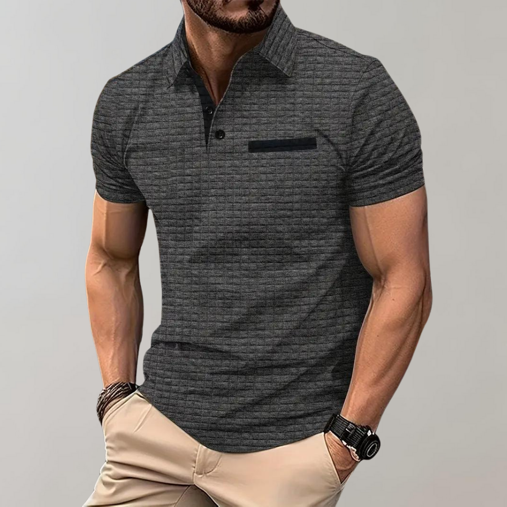 Klassisk Poloshirt til Mænd i Højkvalitets Bomuldsblanding med Komfortabel Pasform og Elegant Krave 8