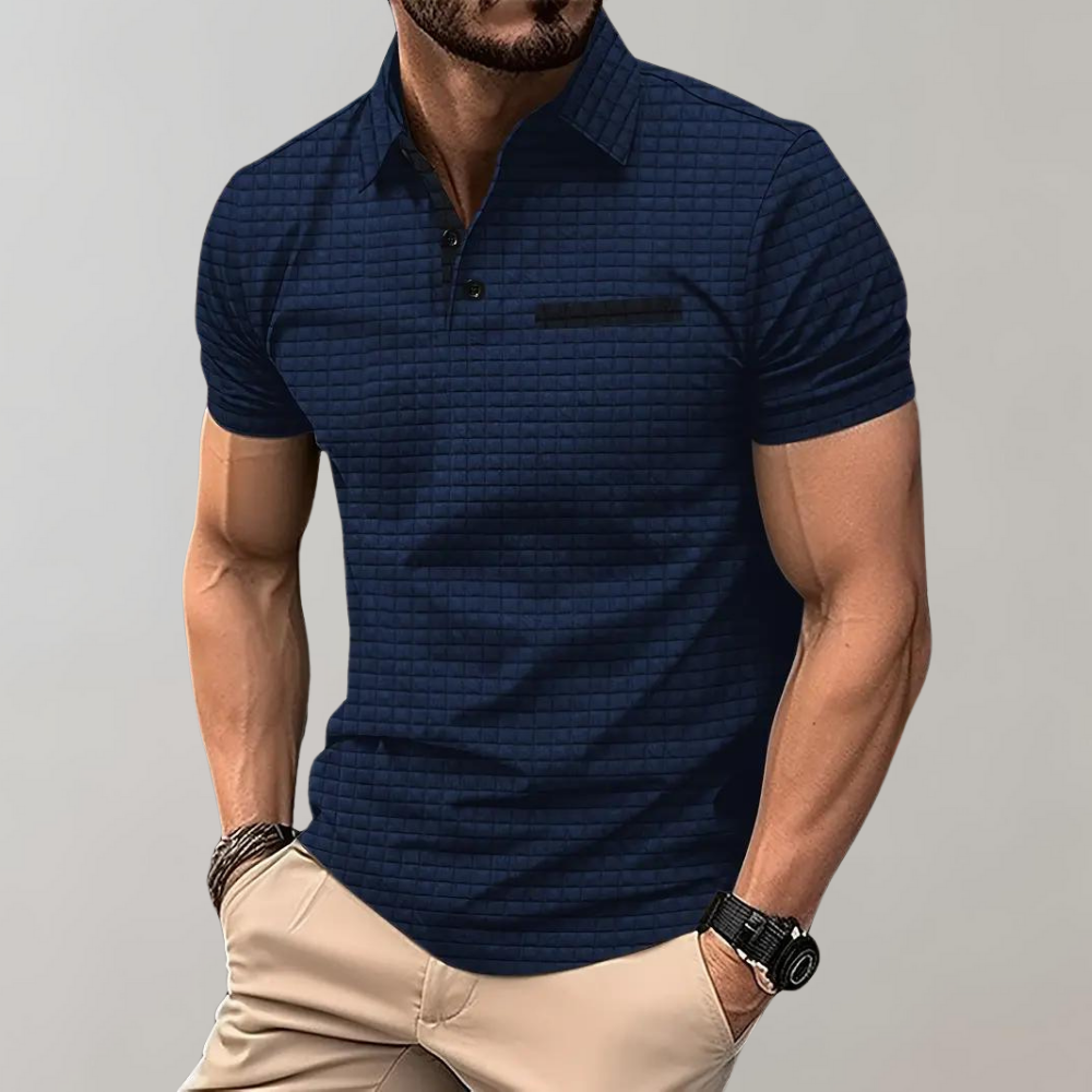 Klassisk Poloshirt til Mænd i Højkvalitets Bomuldsblanding med Komfortabel Pasform og Elegant Krave 9