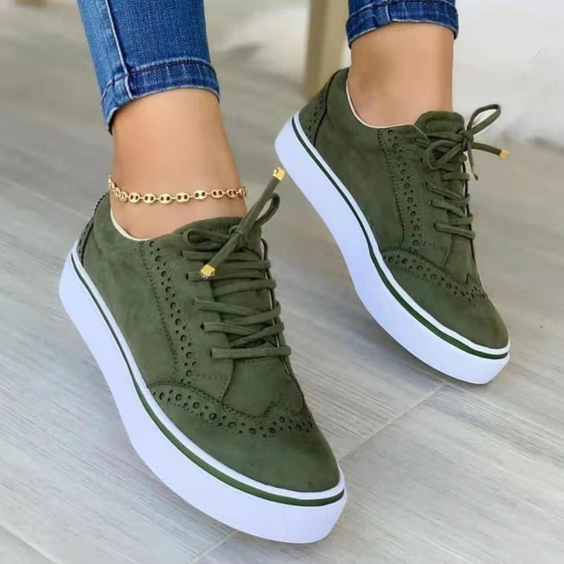 Komfortable Plattform-Sneakers til Damer med Stilfuldt Design og Alsidighed 1