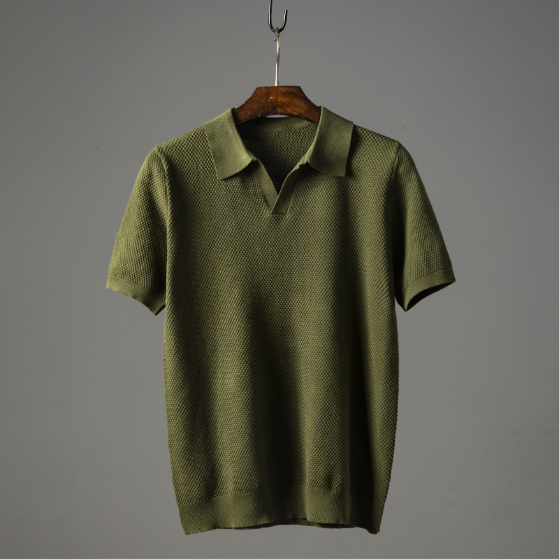 Lækkert Herre Polo-Shirt i Blød Bomuld, Kortærmet til Hverdag og Fritid 2