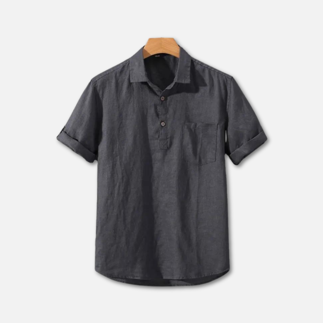 Lettere Leinen Poloshirt til Mænd med Åndbar Komfort og Afslappet Pasform 6