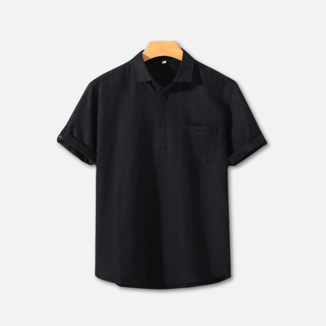 Lettere Leinen Poloshirt til Mænd med Åndbar Komfort og Afslappet Pasform 7
