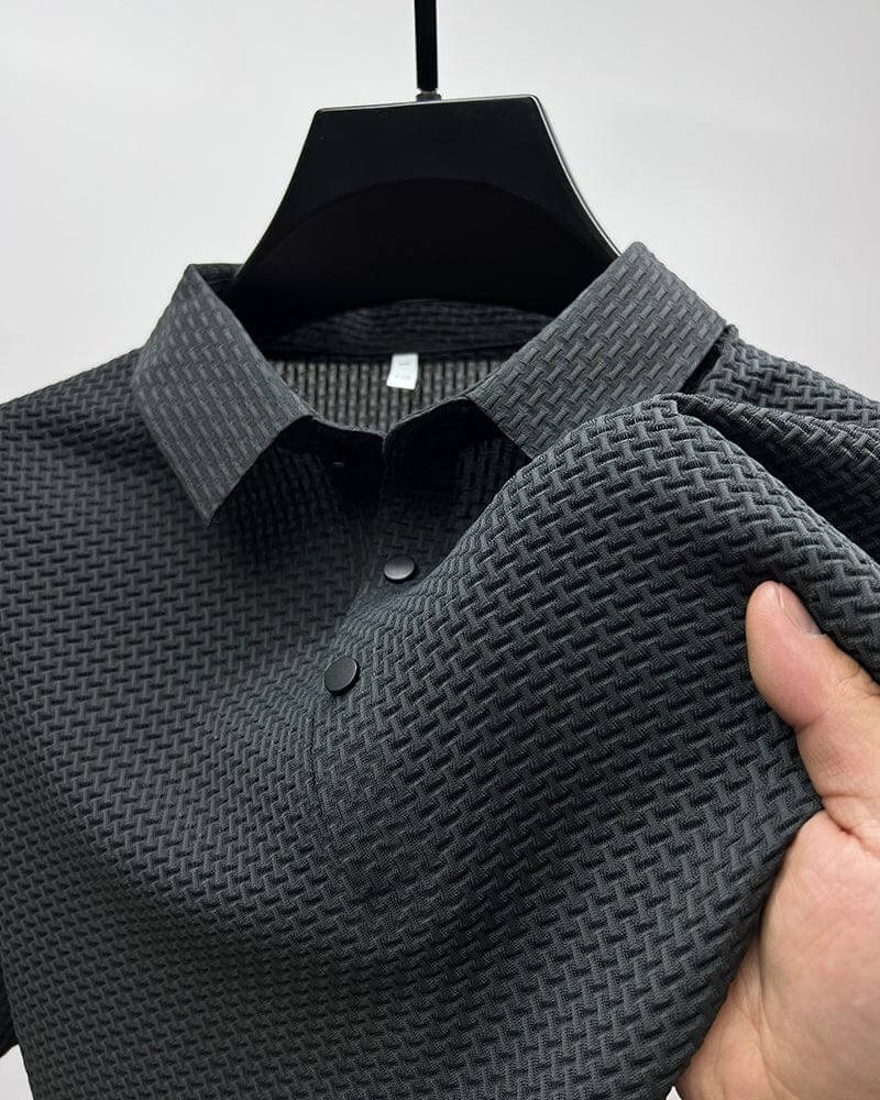 Luksus Herre Poloshirt i Åndbart Material med Langærmer for Optimal Komfort 2
