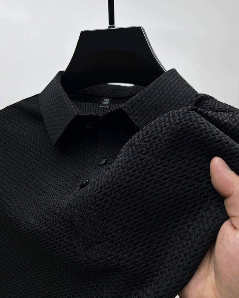 Luksus Herre Poloshirt i Åndbart Material med Langærmer for Optimal Komfort 3