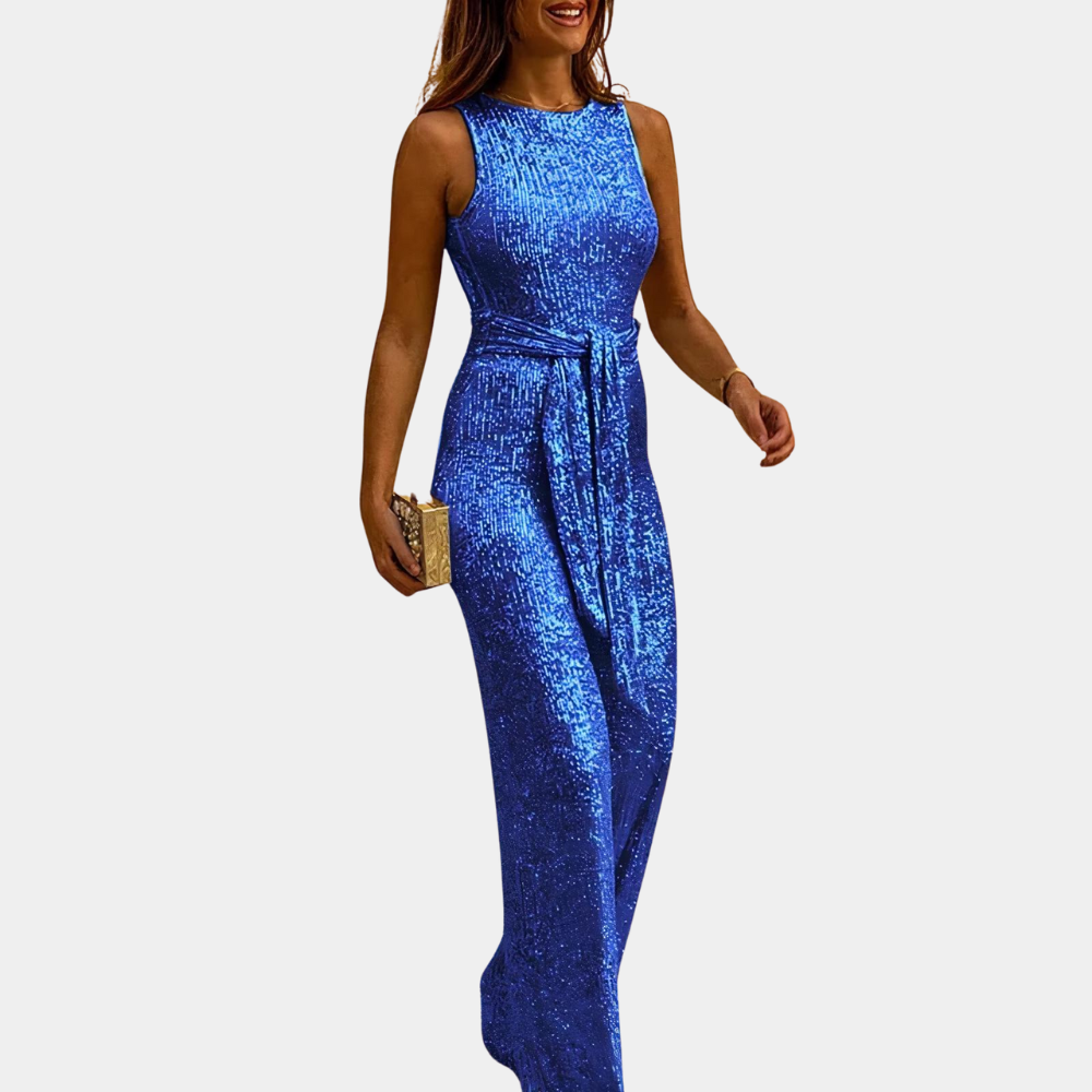 Variant image for Glamourøs kvinders glitter jumpsuit – smigrende snit, høj kvalitet, til bryllupper og galaer-21