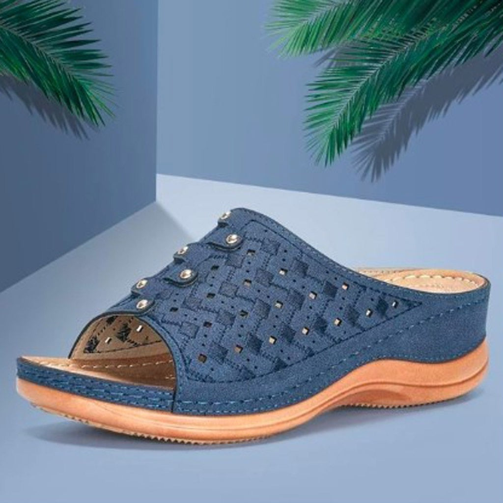 Orthopædiske Sandaler med Forhøjet Indersål og Åndbart Open-Toe Design til Ultimativ Komfort 3
