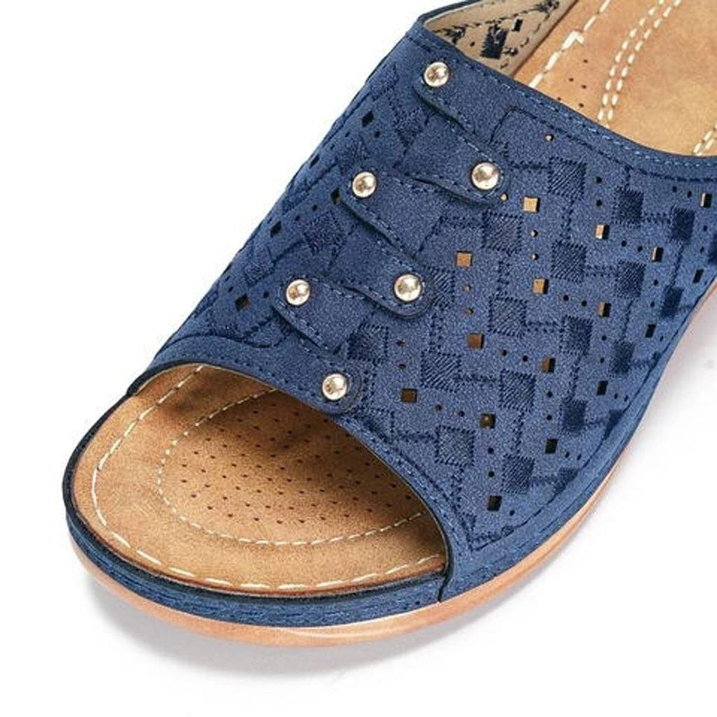 Orthopædiske Sandaler med Forhøjet Indersål og Åndbart Open-Toe Design til Ultimativ Komfort 5