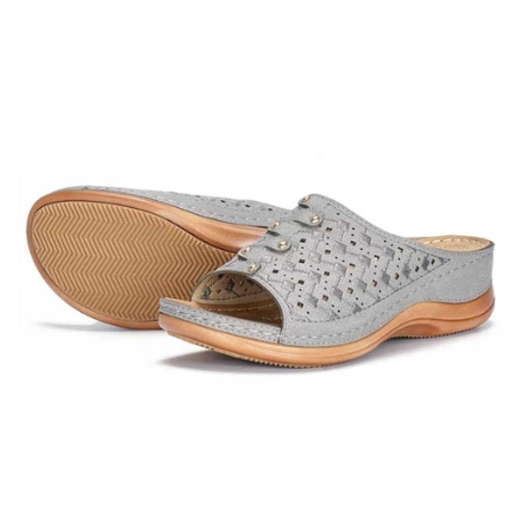 Orthopædiske Sandaler med Forhøjet Indersål og Åndbart Open-Toe Design til Ultimativ Komfort 9