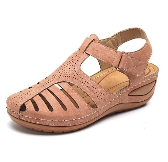 Ortopædiske Sandaler Dame i Læder med Justerbare Stropper og Komfortabel Pasform til Hallux Valgus og Plantar Fasciitis 13