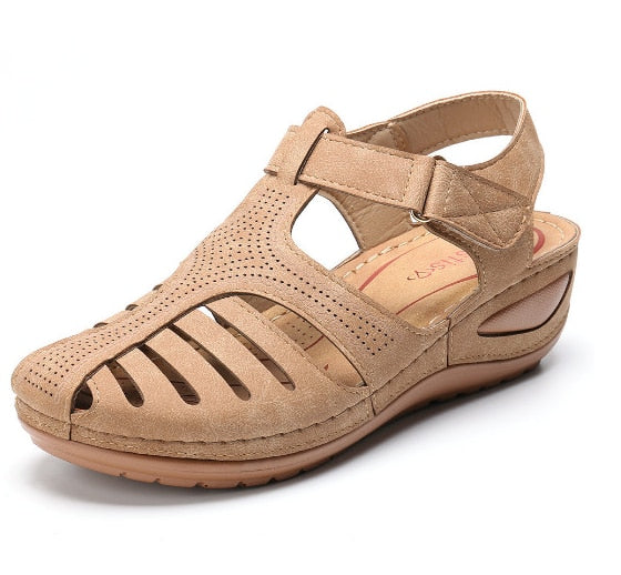 Ortopædiske Sandaler Dame i Læder med Justerbare Stropper og Komfortabel Pasform til Hallux Valgus og Plantar Fasciitis 15