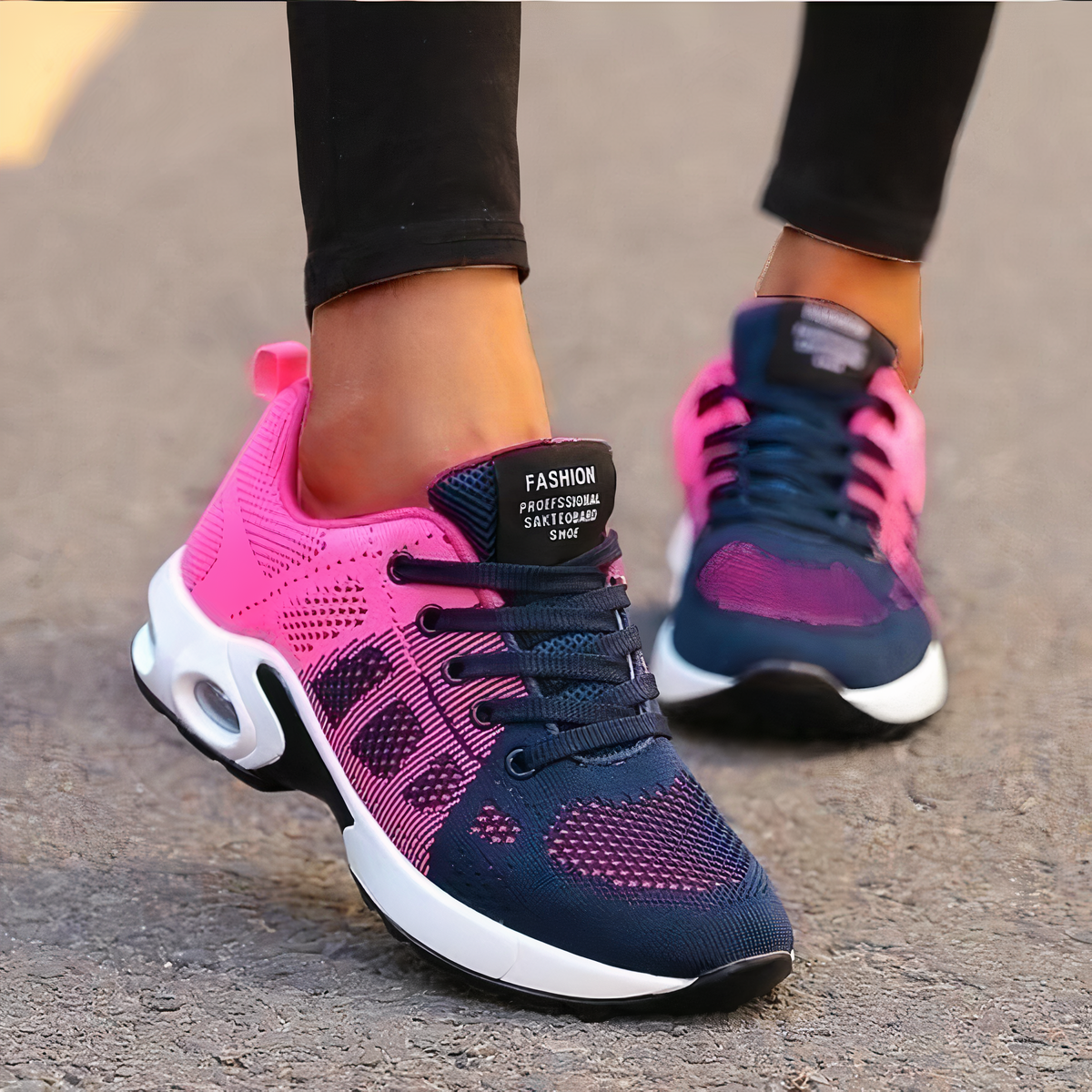 Ortopædiske Sneakers med Stødabsorberende Sål og Forbedret Stabilitet til Komfortabelt Løb og Træning 8