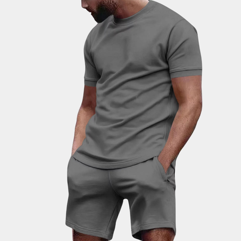 Oversize T-Shirt og Shorts Sæt til Mænd i Høj Kvalitet - Komfortabelt og Stilfuldt Fritidsoutfit 3